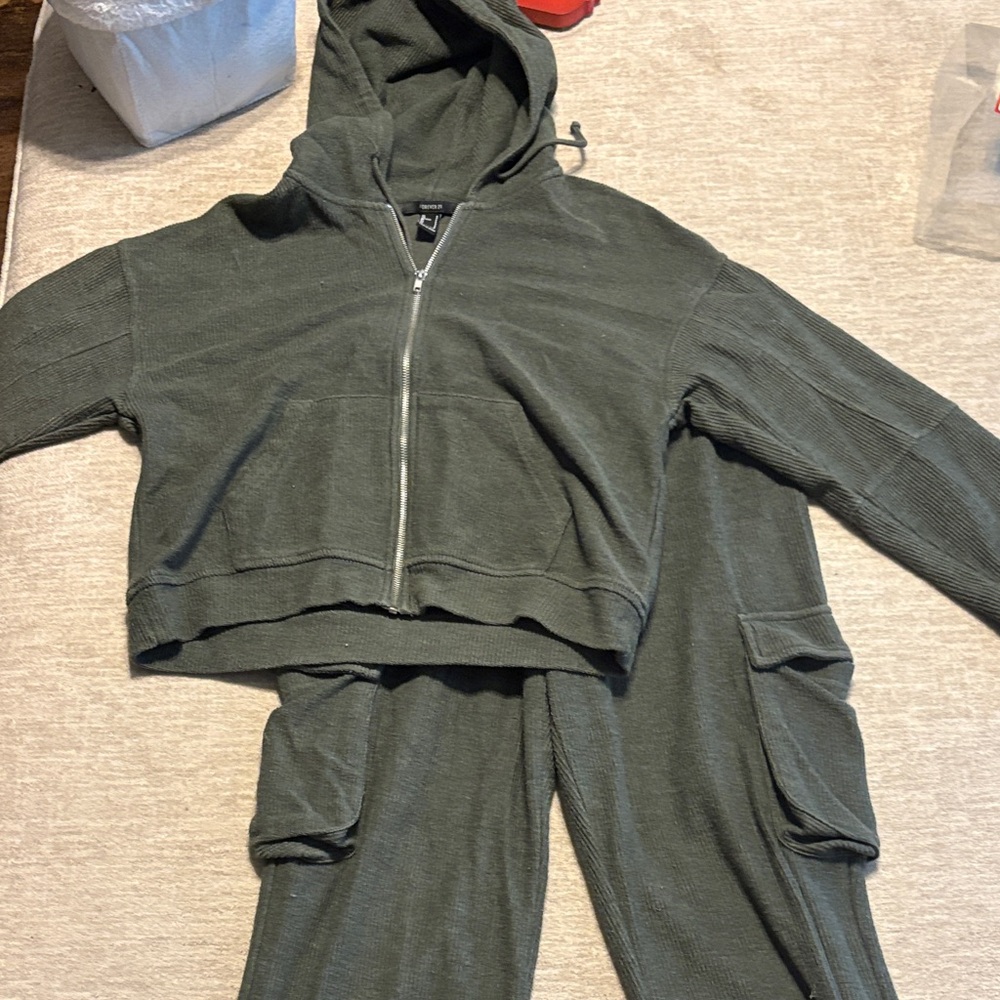 Forever 21 Olive Green Knit Pants